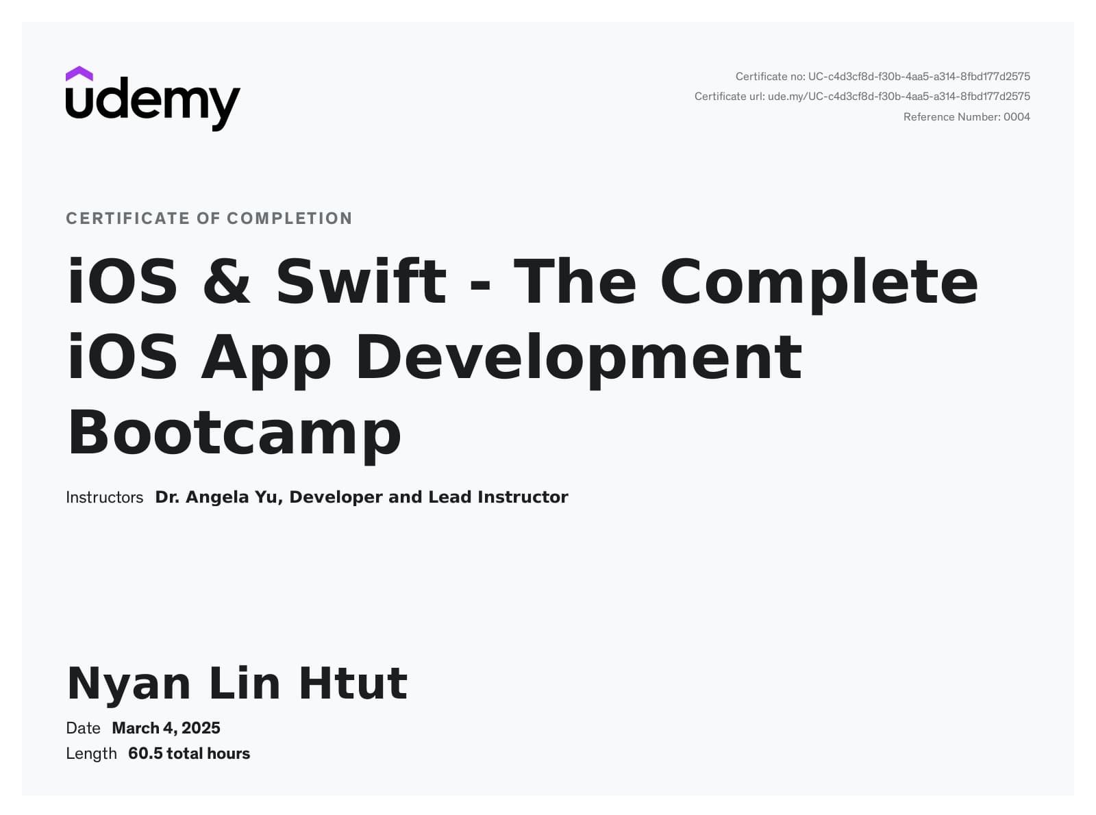 iOS & Swift - The Complete iOS App Development Bootcamp