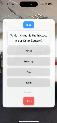 Feedback Screen